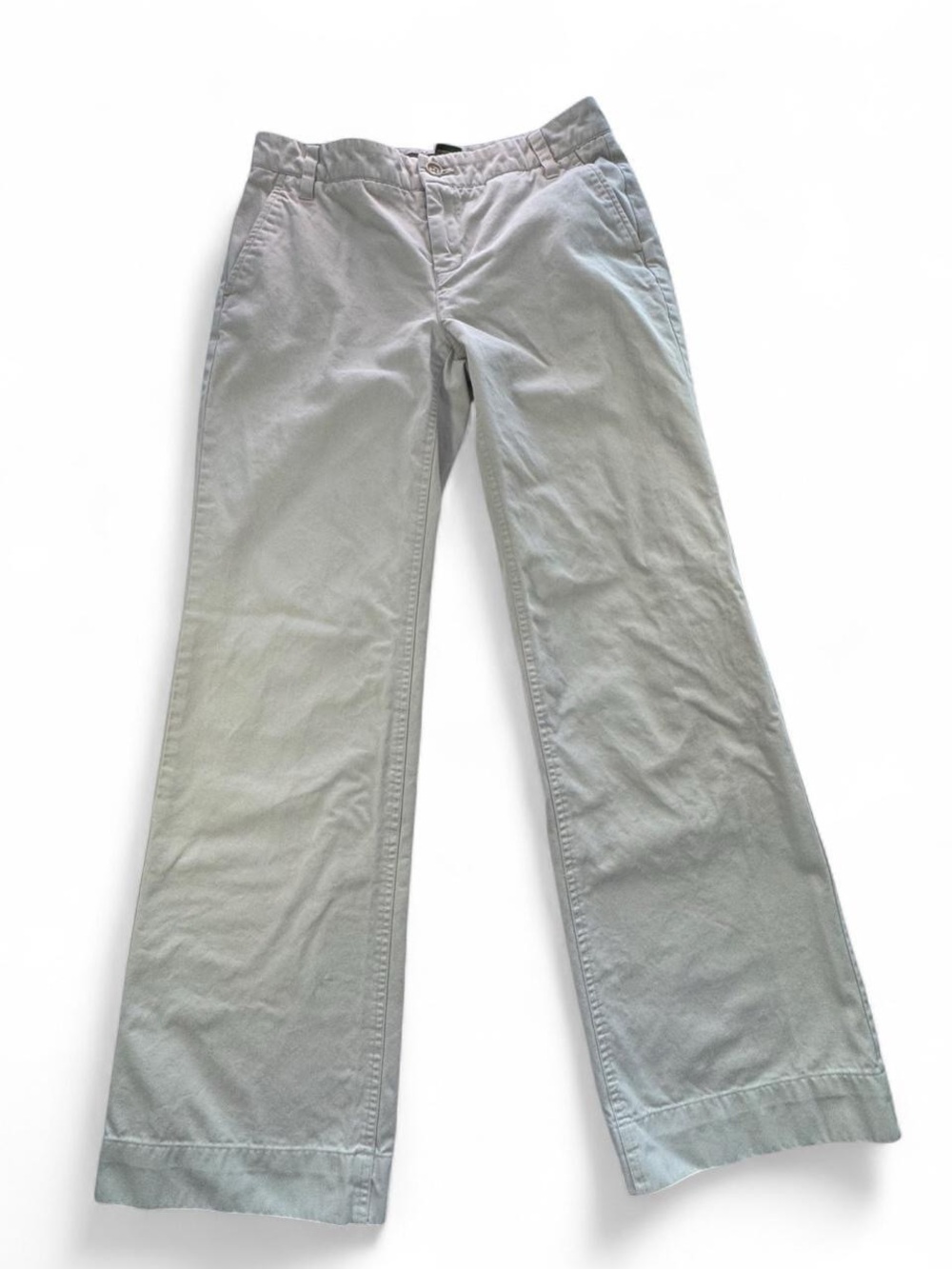 Banana Republic Factory Store Khaki Tan Cotton Chino Pants Size 0 Classic Preppy